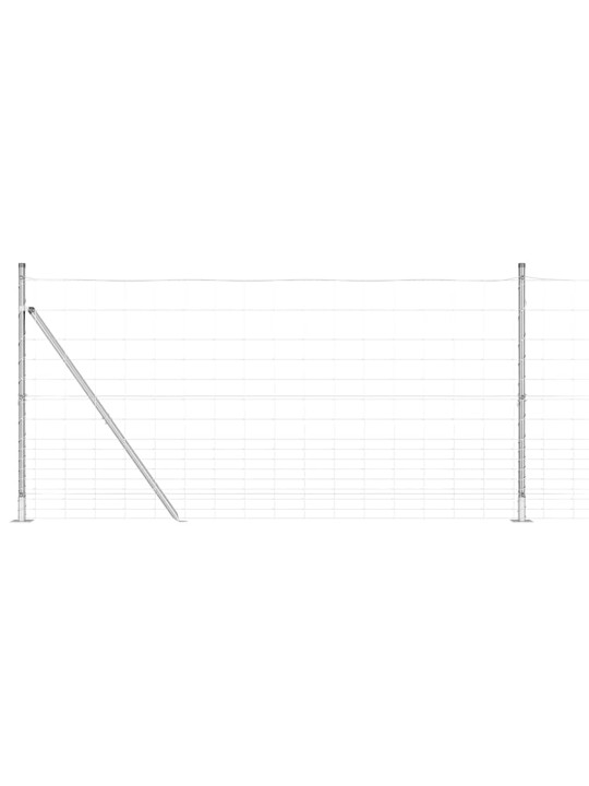Lauku žogs sudraba 25 x 1.2 m cinkots tērauds
