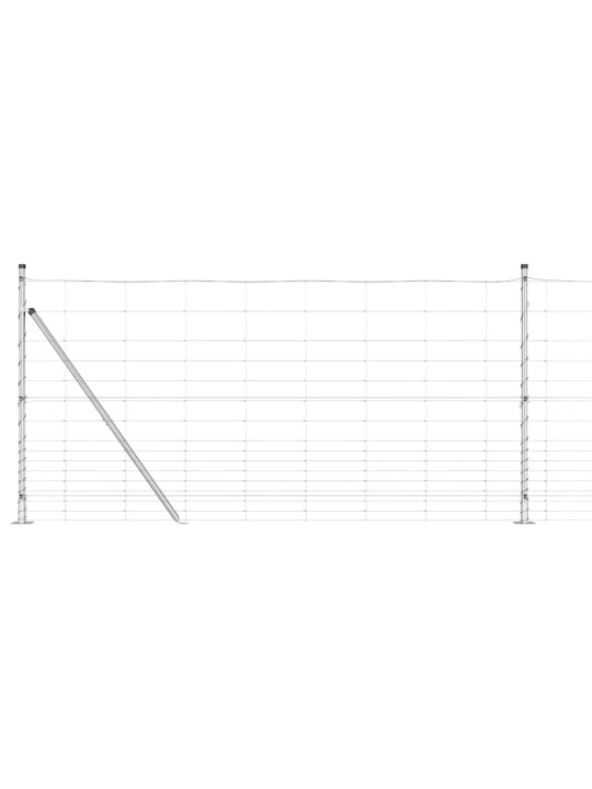 Lauku žogs sudraba 25 x 1.2 m cinkots tērauds