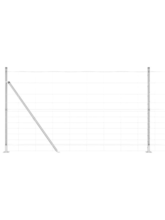 Lauku žogs sudraba 25 x 1.4 m cinkots tērauds