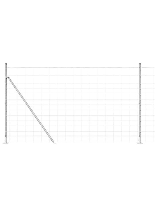 Lauku žogs sudraba 25 x 1.4 m cinkots tērauds