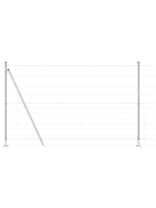 Lauku žogs sudraba 25 x 1.5 m cinkots tērauds