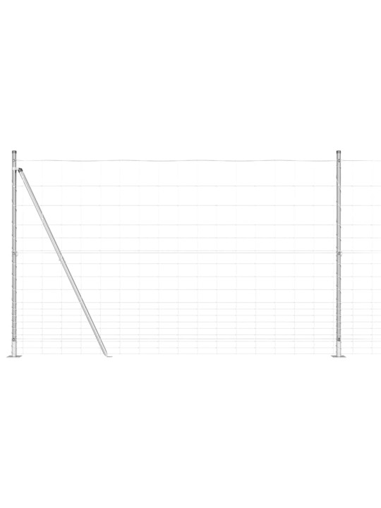 Lauku žogs sudraba 25 x 1.5 m cinkots tērauds