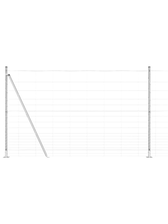 Lauku žogs sudraba 25 x 1.5 m cinkots tērauds