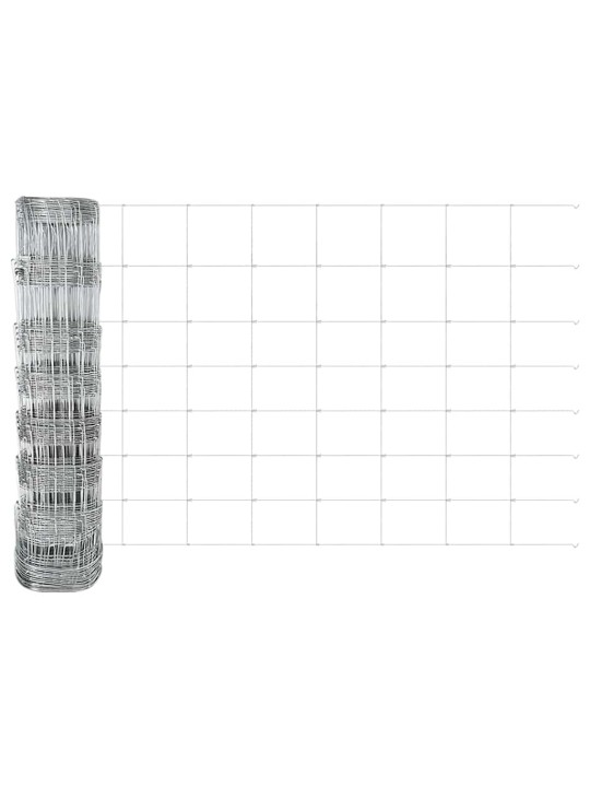 Lauku žogs sudraba 50 x 0.8 m cinkots tērauds