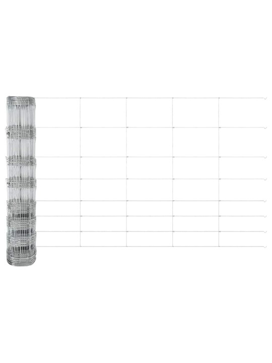 Lauku žogs sudraba 50 x 1 m cinkots tērauds