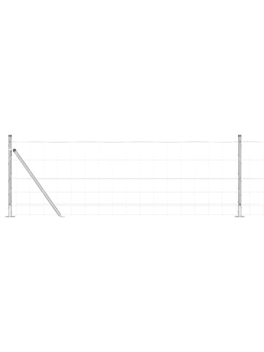 Lauku žogs sudraba 100 x 0.8 m cinkots tērauds