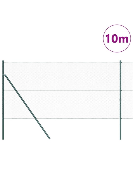 Žogs ar stabiem. zaļa 1.4 x 10 m pvc pārklāts tērauds