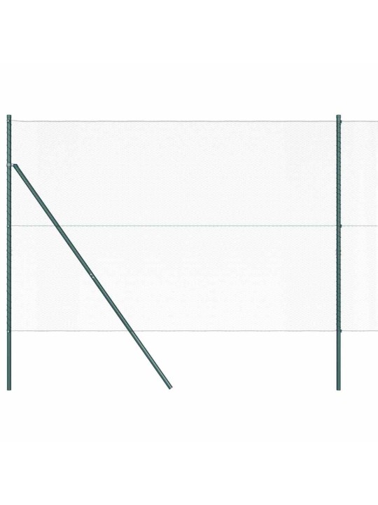 Žogs ar stabiem. zaļa 1.5 x 10 m pvc pārklāts tērauds