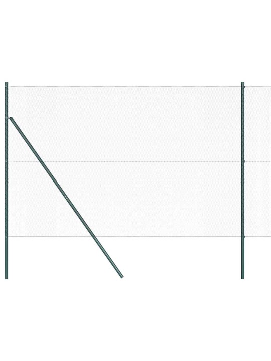 Žogs ar stabiem. zaļa 1.6 x 25 m pvc pārklāts tērauds