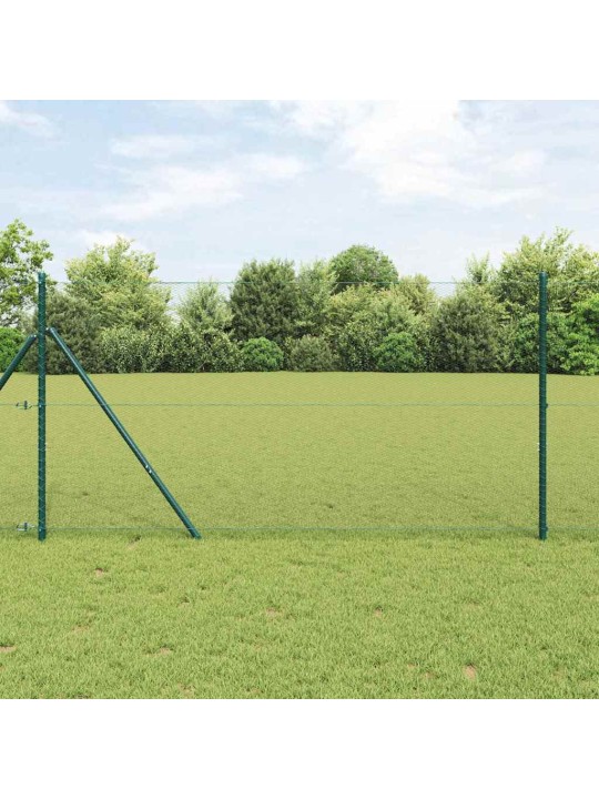 Žogs ar stabiem. zaļa 1.4 x 50 m pvc pārklāts tērauds