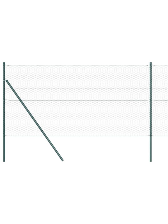 Žogs ar stabiem. zaļa 1.4 x 50 m pvc pārklāts tērauds