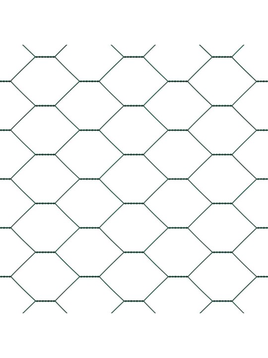 Žogs ar stabiem. zaļa 1.6 x 50 m pvc pārklāts tērauds