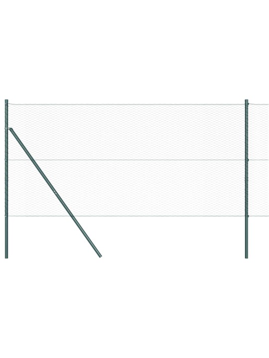 Žogs ar stabiem. zaļa 1.6 x 100 m pvc pārklāts tērauds