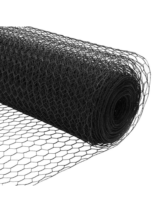 Žogs ar stabiem. pelēka 0.4 x 10 m pvc pārklāts tērauds