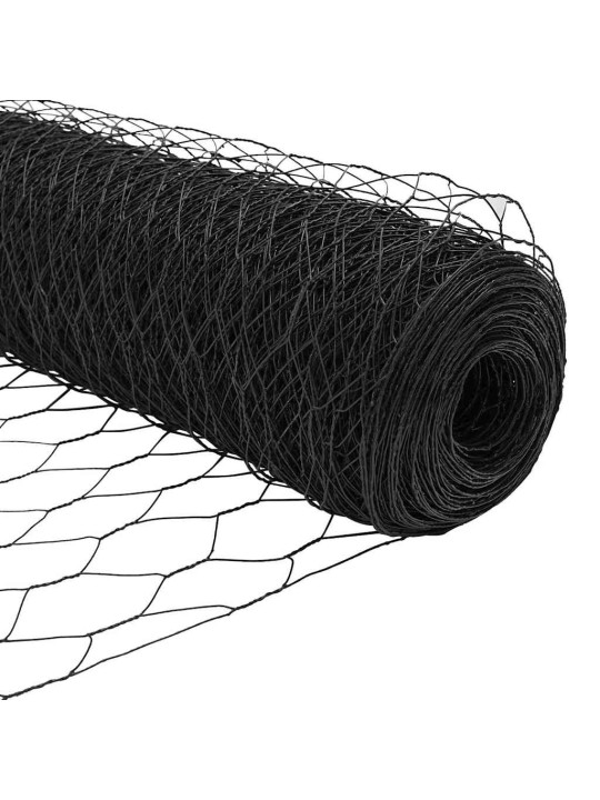 Žogs ar stabiem. pelēka 0.4 x 10 m pvc pārklāts tērauds