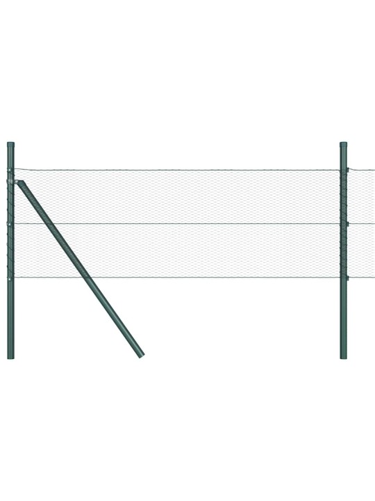 Žogs ar stabiem. pelēka 0.4 x 100 m pvc pārklāts tērauds