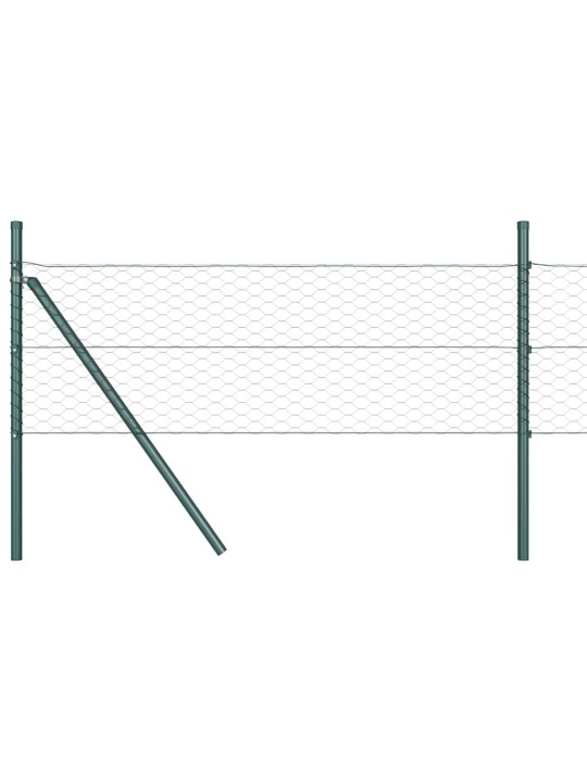 Žogs ar stabiem. pelēka 0.4 x 100 m pvc pārklāts tērauds
