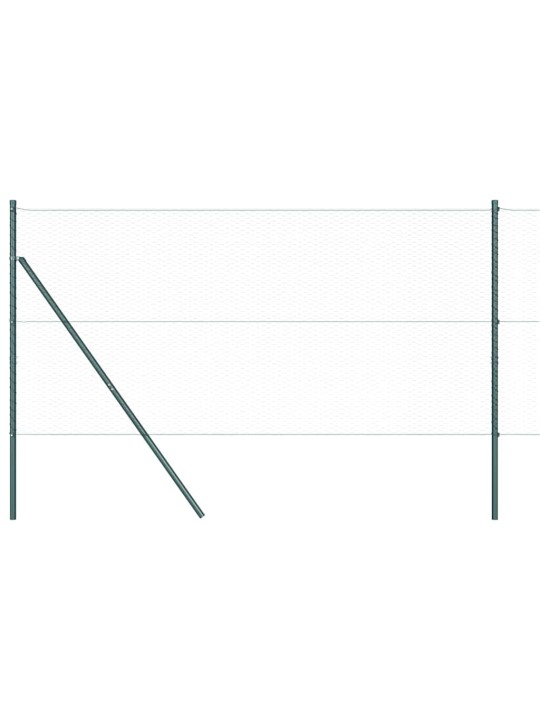Žogs ar stabiem. pelēka 1 x 100 m pvc pārklāts tērauds