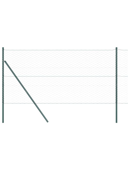 Žogs ar stabiem. pelēka 1 x 100 m pvc pārklāts tērauds