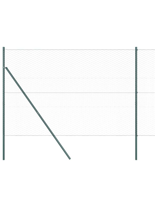 Žogs ar stabiem. pelēka 1.6 x 100 m pvc pārklāts tērauds