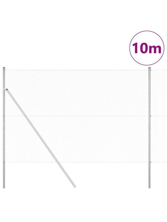 Žogs ar stabiem. sudraba 1.6 x 10 m pvc pārklāts tērauds