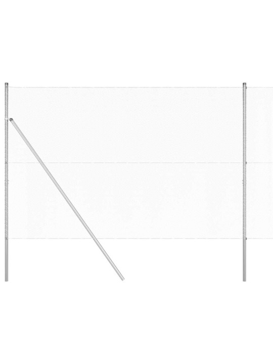 Žogs ar stabiem. sudraba 1.6 x 50 m pvc pārklāts tērauds