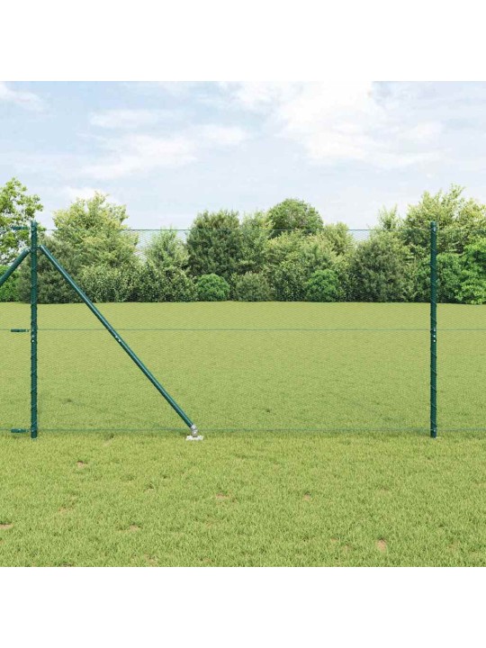Žogs ar stabiem. zaļa 1.4 x 25 m pvc pārklāts tērauds