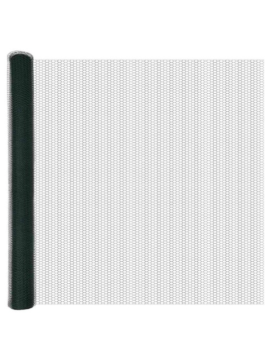 Žogs ar stabiem. zaļa 1.6 x 50 m pvc pārklāts tērauds
