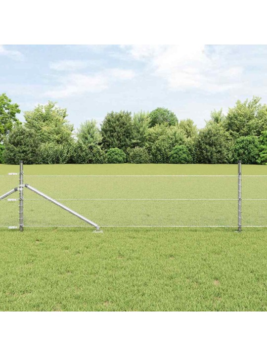 Žogs ar stabiem. sudraba 0.8 x 50 m pvc pārklāts tērauds