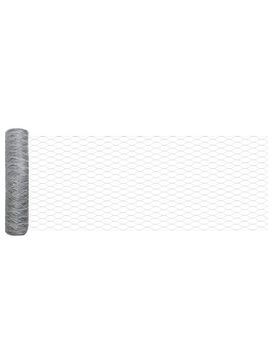 Žogs ar stabiem. sudraba 1 x 50 m pvc pārklāts tērauds