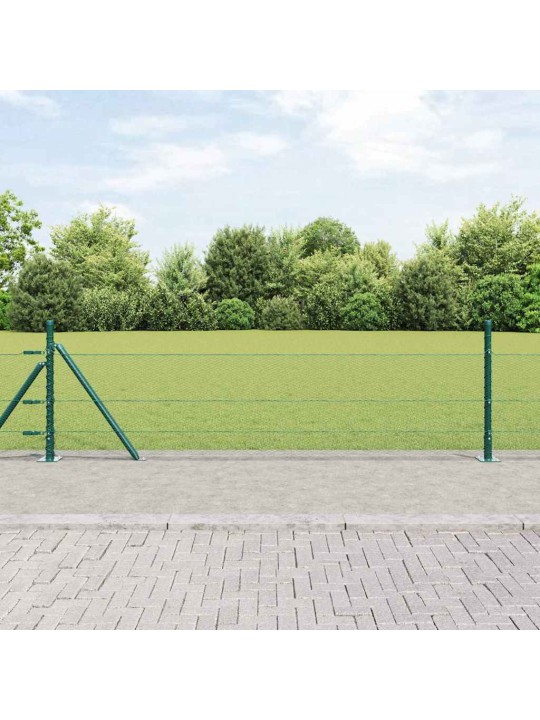 Žogs ar stabiem. zaļa 0.5 x 50 m pvc pārklāts tērauds