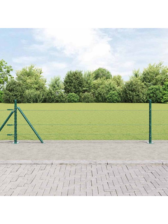 Žogs ar stabiem. zaļa 0.5 x 50 m pvc pārklāts tērauds