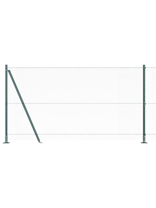 Žogs ar stabiem. zaļa 1.2 x 50 m pvc pārklāts tērauds