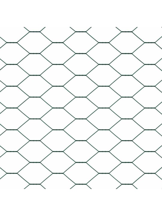 Žogs ar stabiem. zaļa 1.6 x 50 m pvc pārklāts tērauds