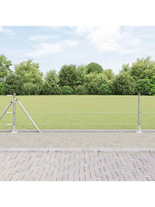 Žogs ar stabiem. sudraba 0.6 x 50 m pvc pārklāts tērauds