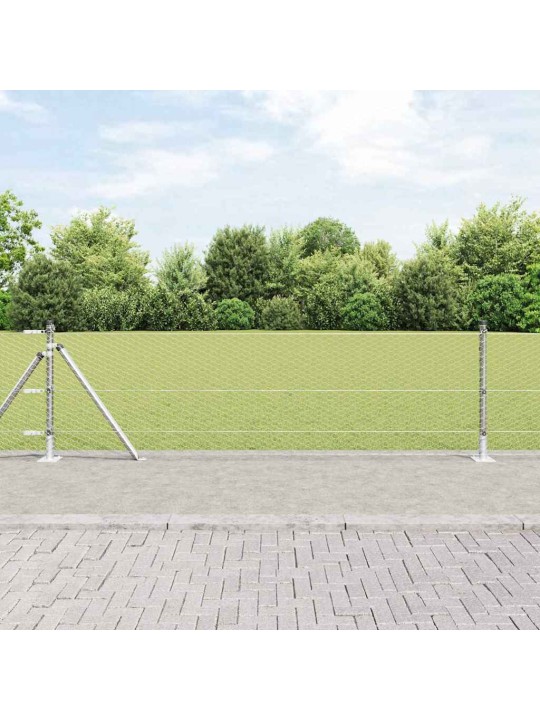 Žogs ar stabiem. sudraba 0.6 x 50 m pvc pārklāts tērauds