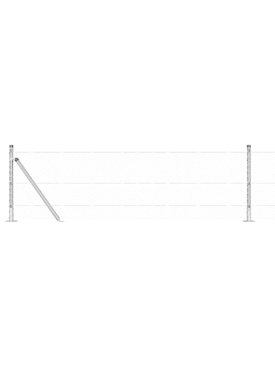 Žogs ar stabiem. sudraba 0.6 x 50 m pvc pārklāts tērauds