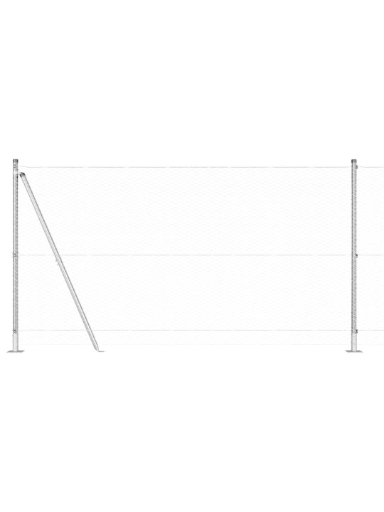 Žogs ar stabiem. sudraba 1.2 x 50 m pvc pārklāts tērauds