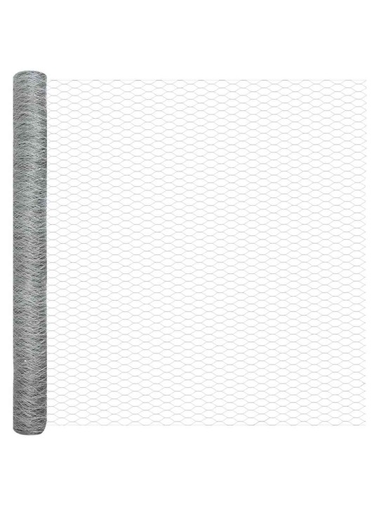 Žogs ar stabiem. sudraba 1.6 x 50 m pvc pārklāts tērauds