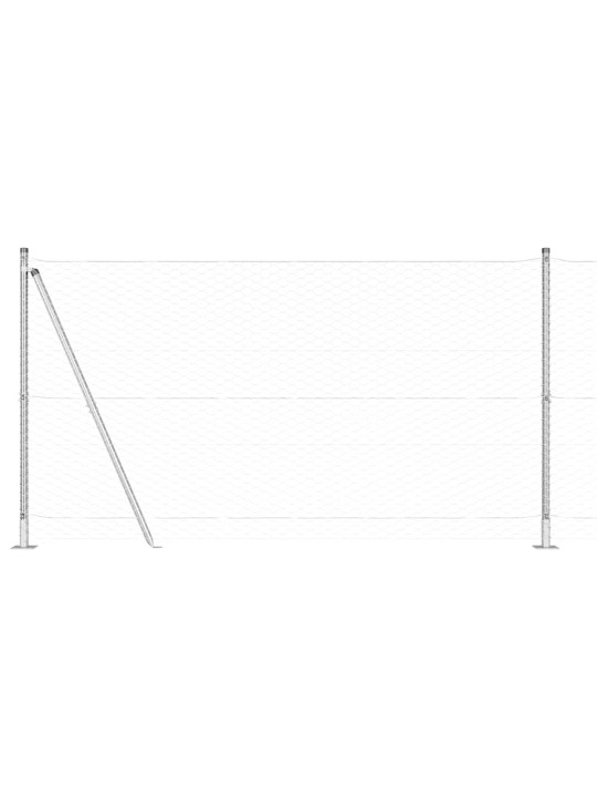 Žogs ar stabiem. sudraba 1.2 x 100 m pvc pārklāts tērauds