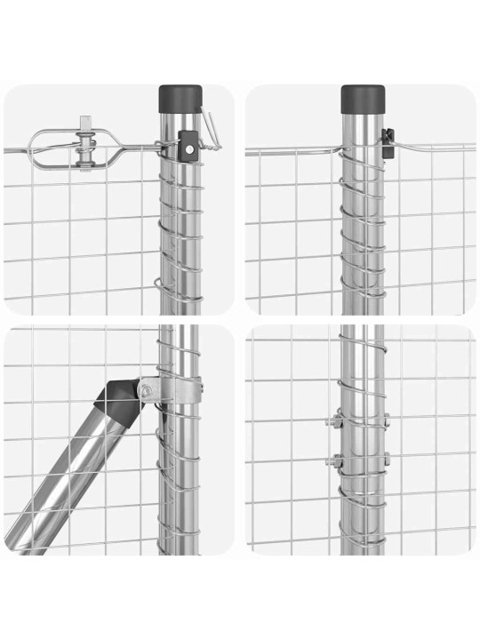 Žogs ar stabiem. sudraba 1.6 x 25 m tērauds