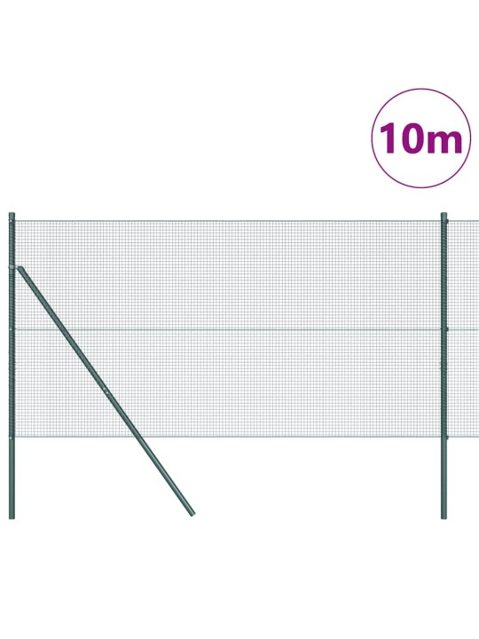 Žogs ar stabiem. zaļa 1.4 x 10 m tērauds