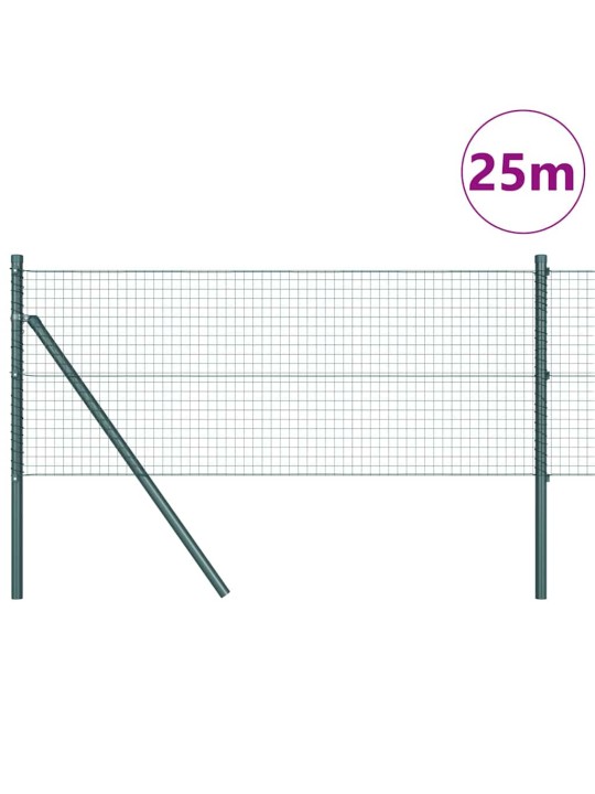 Žogs ar stabiem. zaļa 0.8 x 25 m tērauds