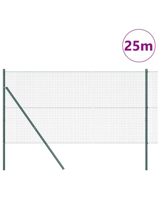 Žogs ar stabiem. zaļa 1.4 x 25 m tērauds