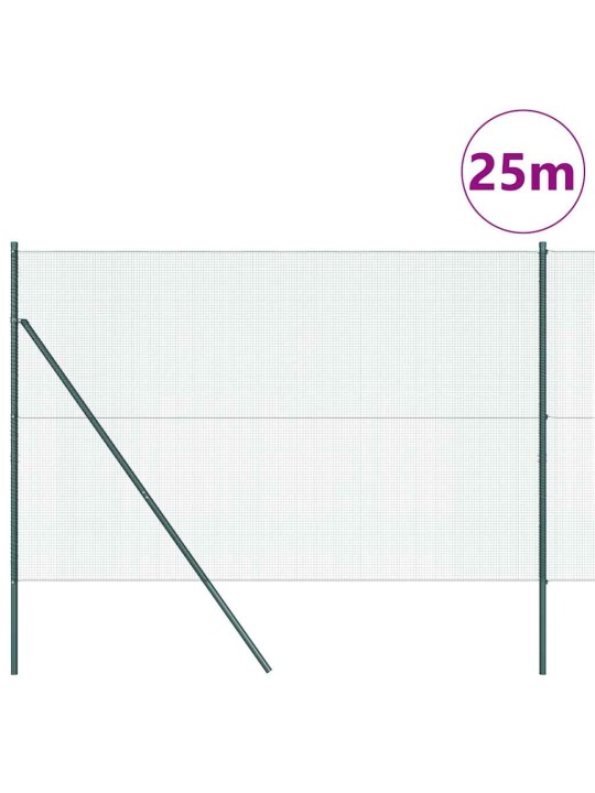 Žogs ar stabiem. zaļa 1.5 x 25 m tērauds