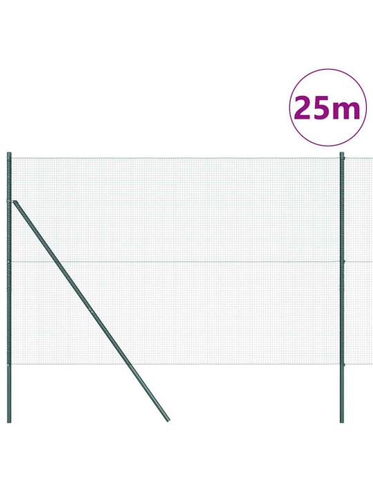 Žogs ar stabiem. zaļa 1.5 x 25 m tērauds