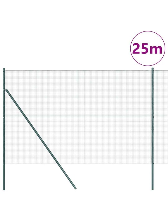 Žogs ar stabiem. zaļa 1.5 x 25 m tērauds
