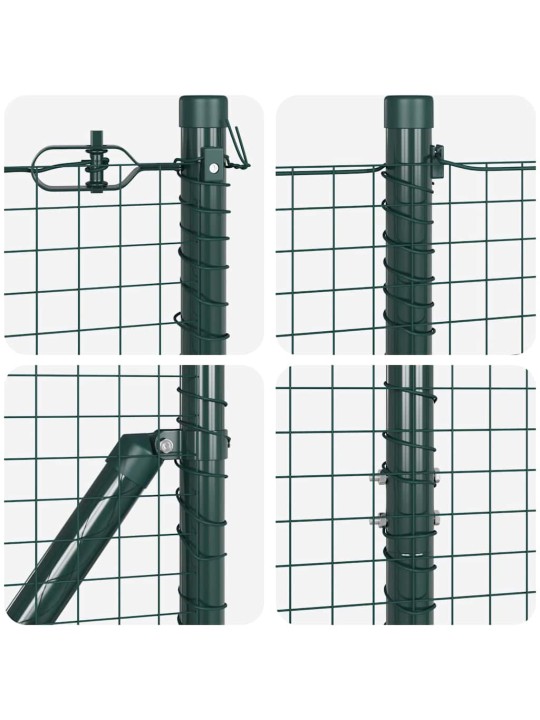 Žogs ar stabiem. zaļa 1.6 x 25 m tērauds