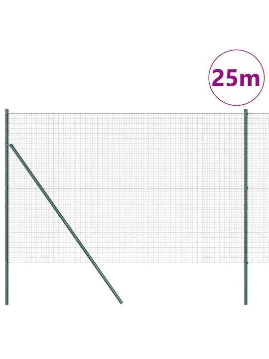 Žogs ar stabiem. zaļa 1.6 x 25 m tērauds
