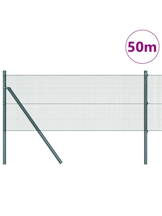 Žogs ar stabiem. zaļa 0.8 x 50 m tērauds